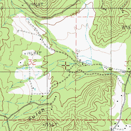 Topographic Map of Dixie Gulch, OR