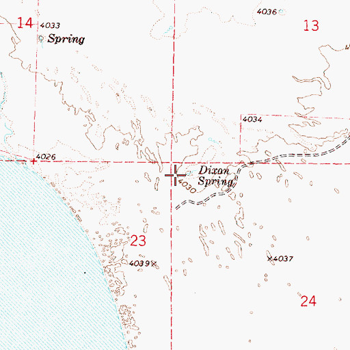 Topographic Map of Dixon Spring, OR