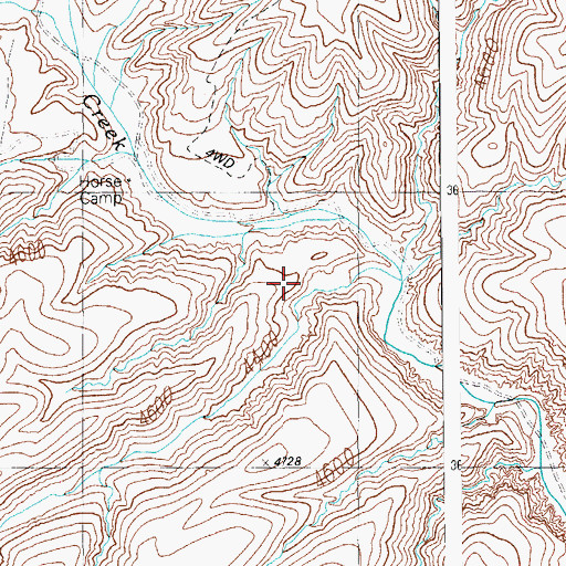 Topographic Map of Sheep Wash, AZ