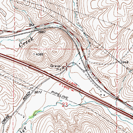 Topographic Map of Dogtown Creek, OR