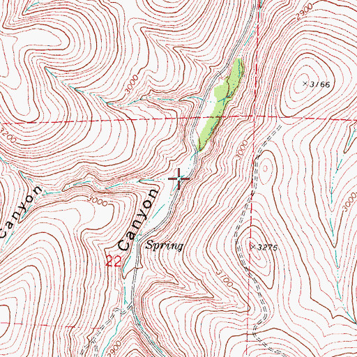 Topographic Map of Doug Canyon, OR