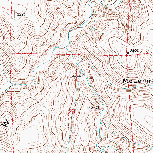 Topographic Map of Dove Hollow, OR