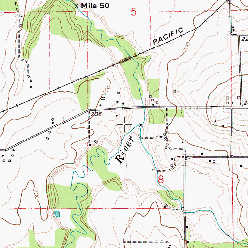 Topographic Map of Drift Creek, OR