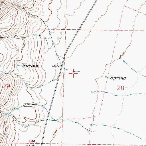 Topographic Map of Dry Creek, OR