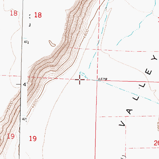 Topographic Map of Dry Creek, OR