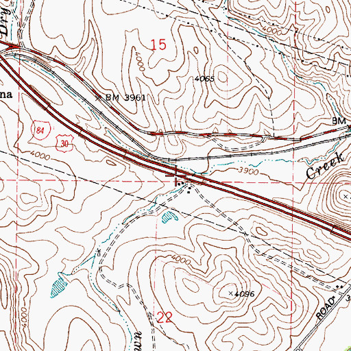 Topographic Map of Dry Creek, OR