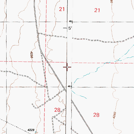Topographic Map of Dry Creek, OR