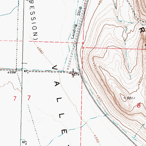 Topographic Map of Dry Creek, OR