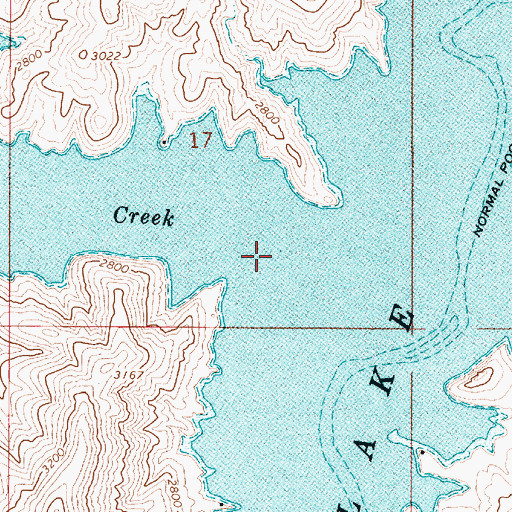 Topographic Map of Dry Creek, OR