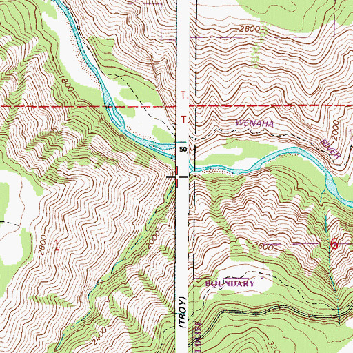 Topographic Map of Dry Gulch, OR