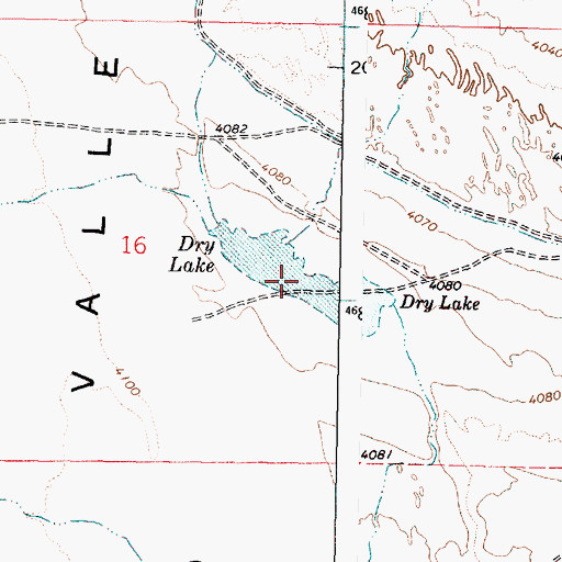 Topographic Map of Dry Lake, OR