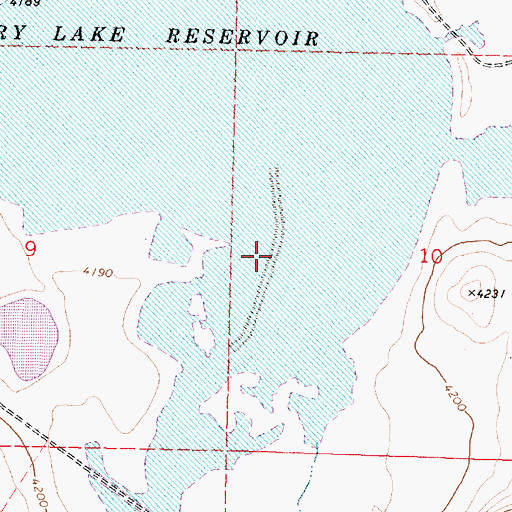 Topographic Map of Dry Lake Reservoir, OR