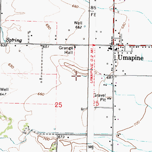 Topographic Map of Dugger Creek, OR