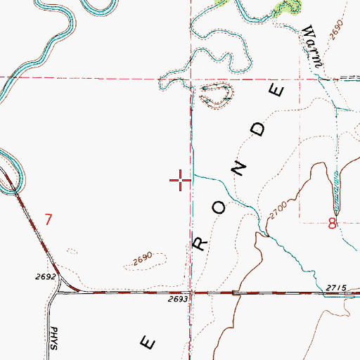 Topographic Map of Duncan Creek, OR