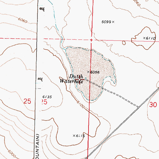 Topographic Map of Dutch Waterhole, OR