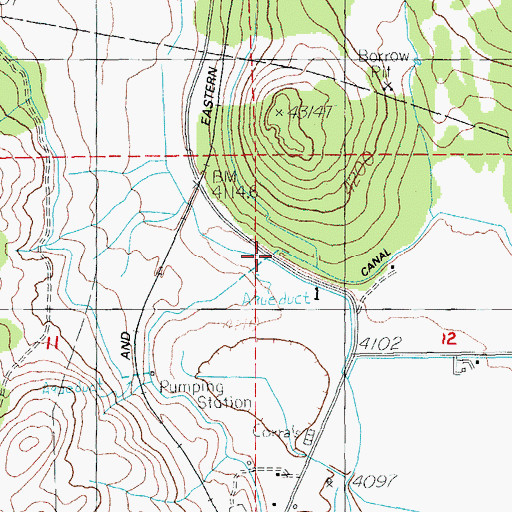 Topographic Map of E Canal, OR