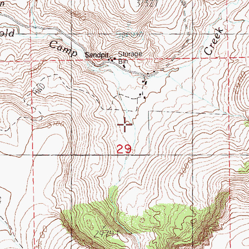Topographic Map of Eagle Valley, OR