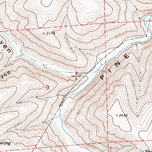 Topographic Map of Eakin Canyon, OR