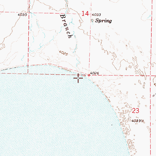 Topographic Map of East Branch Wildhorse Creek, OR