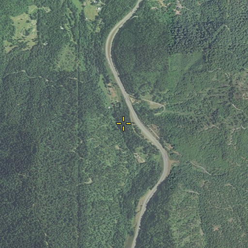 Aerial/Satellite Image of East Fork Rat Creek, OR