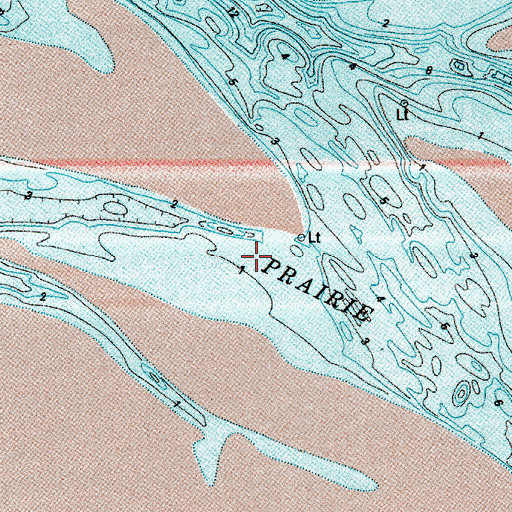 Topographic Map of East Light, OR