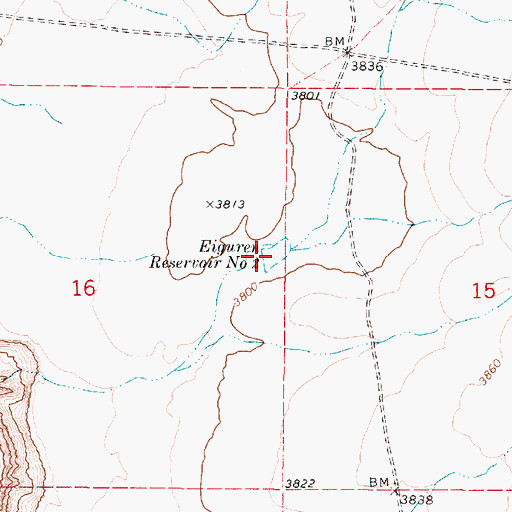 Topographic Map of Eiguren Reservoir Number Two, OR