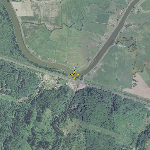 Aerial/Satellite Image of Eilertsen Creek, OR