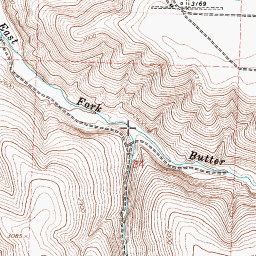 Topographic Map of Ely Creek, OR