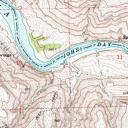 Topographic Map of Emigrant Canyon, OR