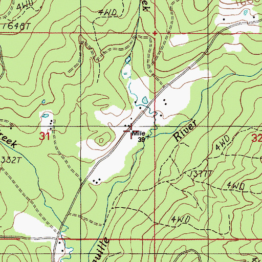 Topographic Map of Estes Creek, OR