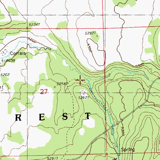 Topographic Map of Evans Creek, OR