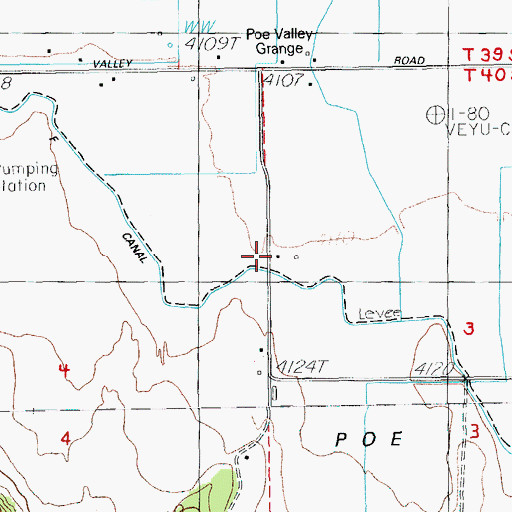 Topographic Map of F Canal, OR