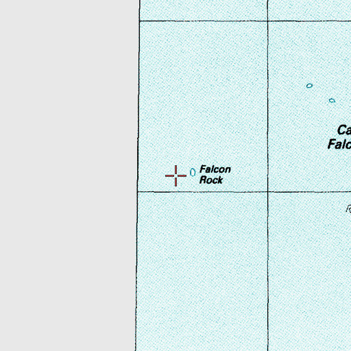 Topographic Map of Falcon Rock, OR