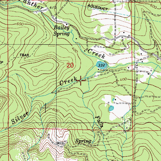 Topographic Map of Falls Creek, OR