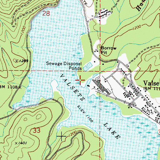 Topographic Map of Fanno Creek, OR