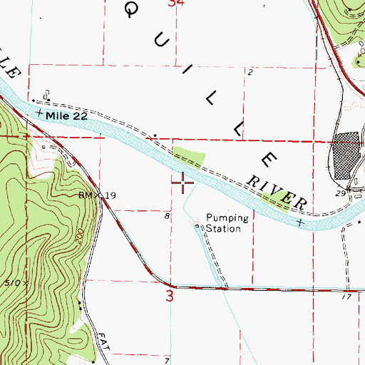 Topographic Map of Fat Elk Creek, OR