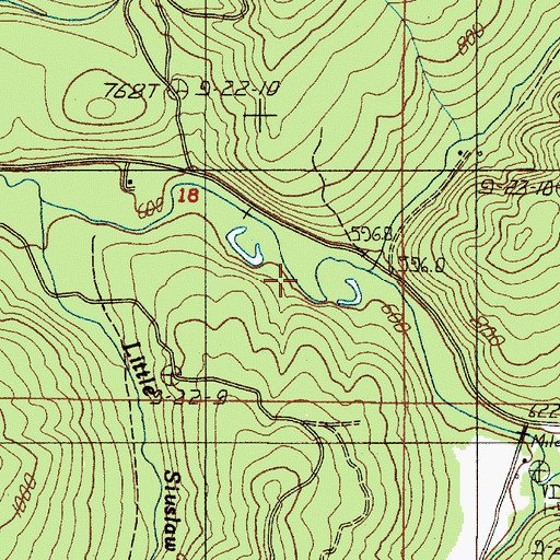 Topographic Map of Fawn Creek, OR