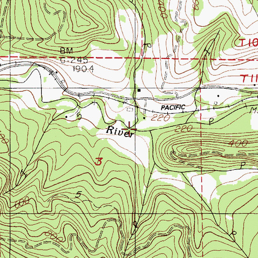 Topographic Map of Felton Creek, OR