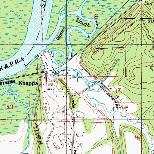 Topographic Map of Fertile Valley Creek, OR