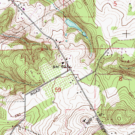 Topographic Map of Fir Grove School (historical), OR