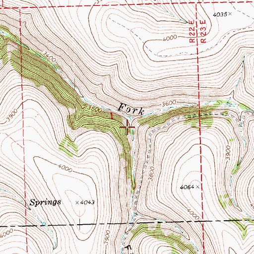 Topographic Map of Fir Hollow, OR