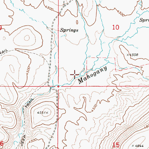 Topographic Map of Fish Creek, OR