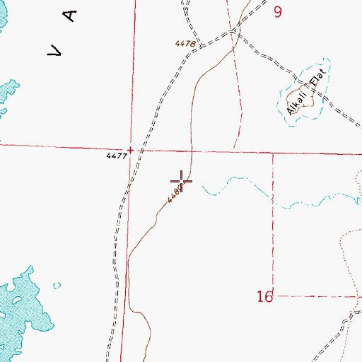 Topographic Map of Fish Creek, OR