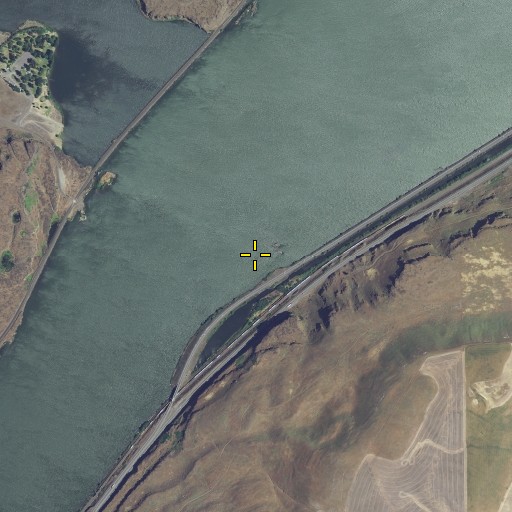 Aerial/Satellite Image of Fivemile Lock Light, OR