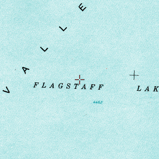 Topographic Map of Flagstaff Lake, OR