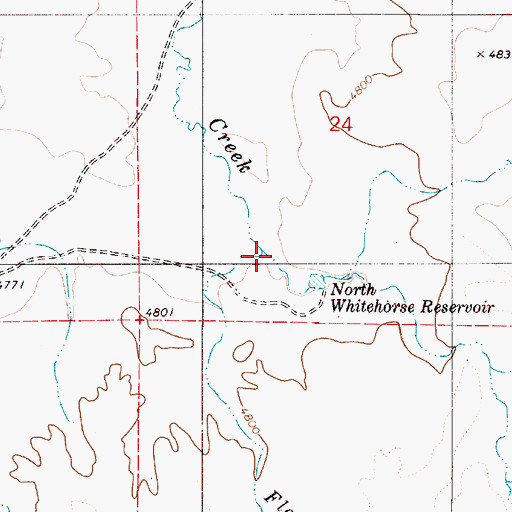 Topographic Map of Flat Creek, OR
