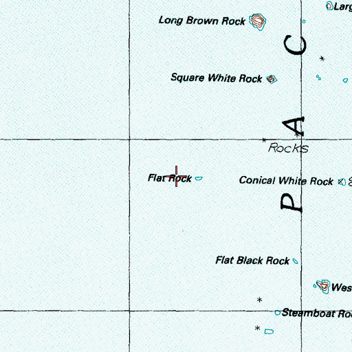 Topographic Map of Flat Rock, OR