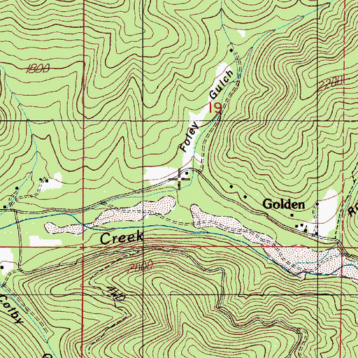 Topographic Map of Foley Gulch, OR