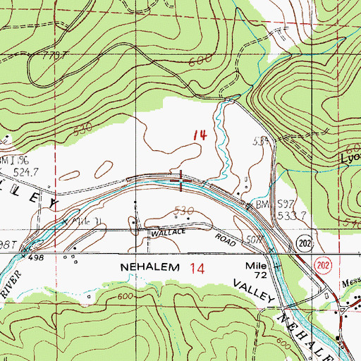 Topographic Map of Lindgren Creek, OR