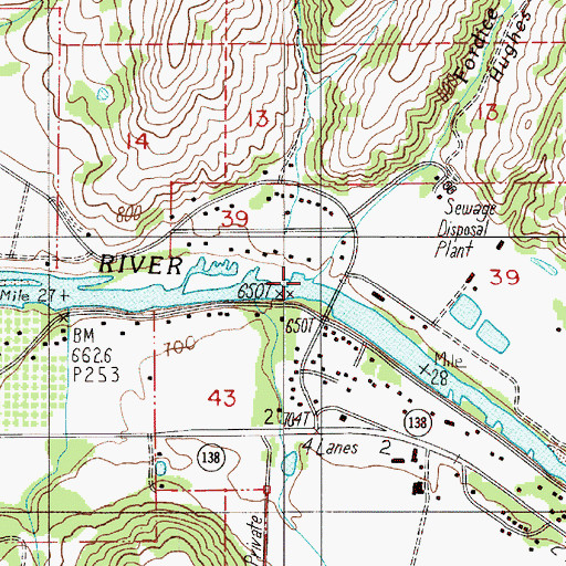 Topographic Map of Fordice Creek, OR